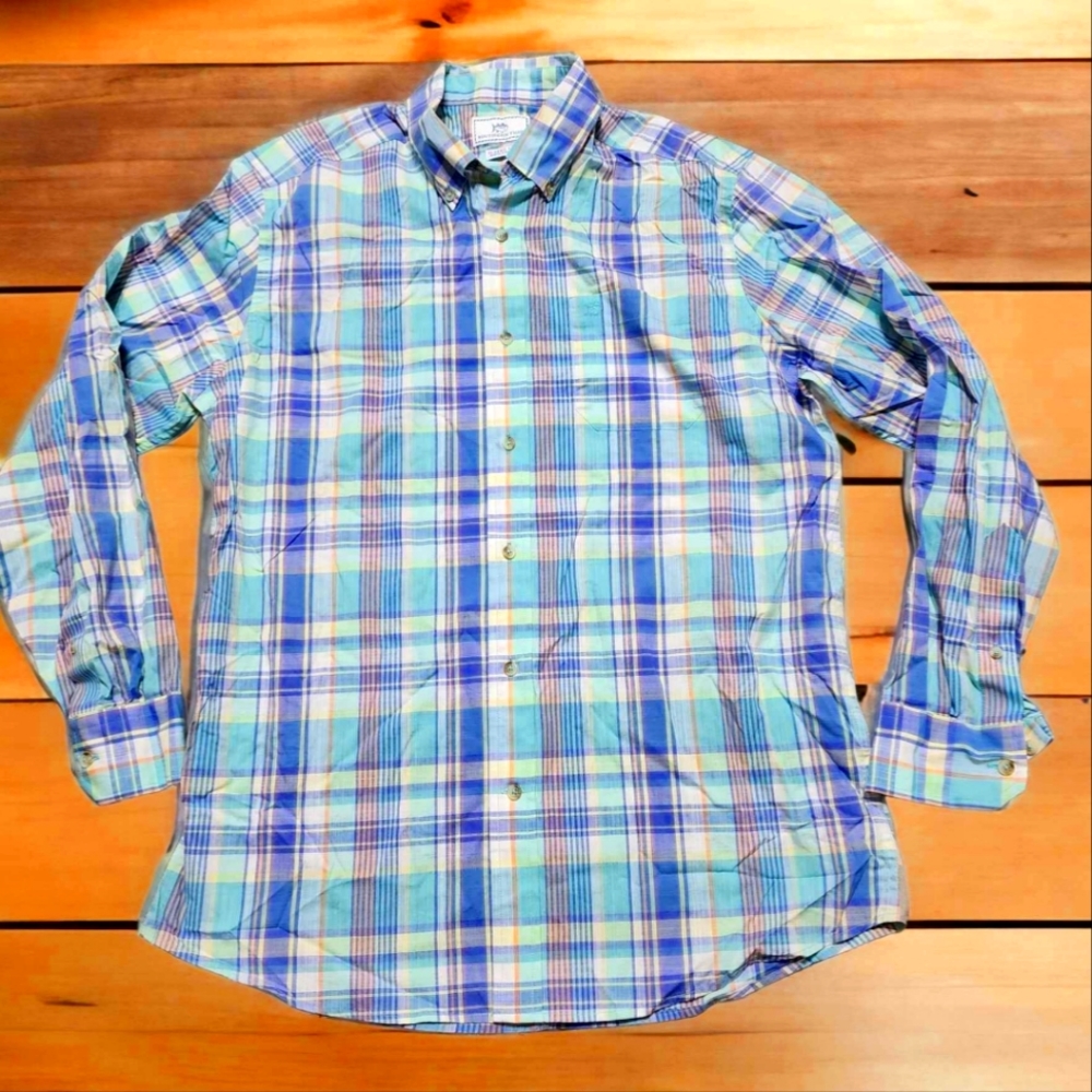 Southern Tide Men's Big Splash Long Sleeve Shirt,MULTI Color